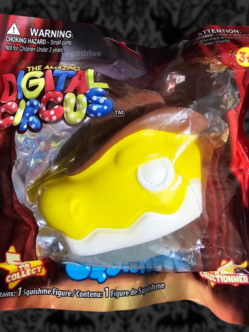 NWT The Amazing Digital Circus Gummigoo 3.5" Squishme Green & Yellow Squishy Toy